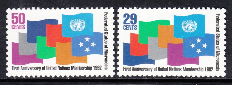 Micronesia 152-153 Flags MNH VF