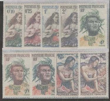 FRP SC #182-90 MLH 1958 Polynesians CV $27.55