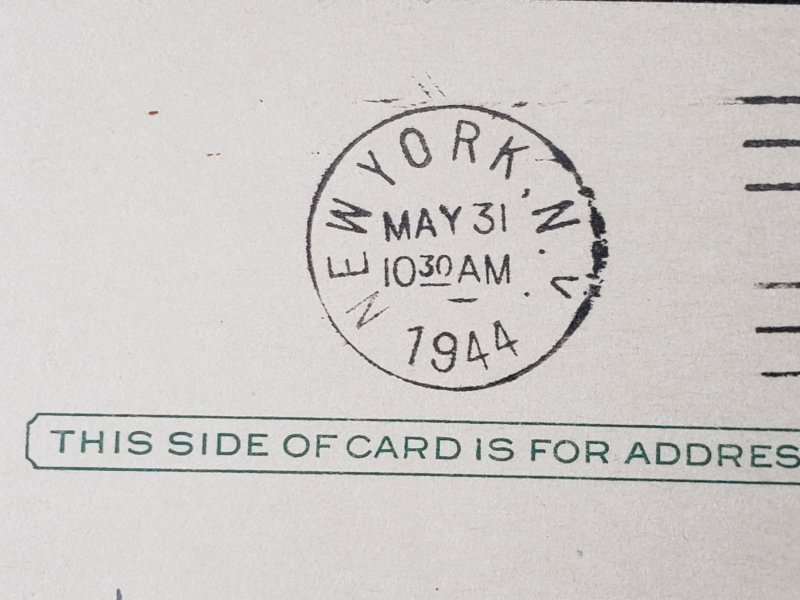 UX27. Jefferson, 1 cent, US Postal Cards.  Cancelled.VF cond.