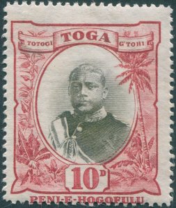 Tonga 1897 10d black & lake SG49 unused