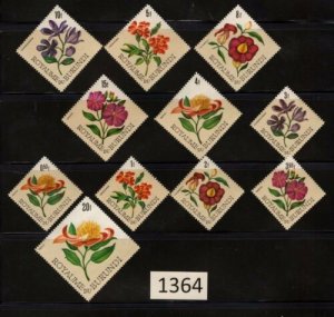 Burundi Scott 141     153 Flowers, not a complete s (1364), Free Shipping