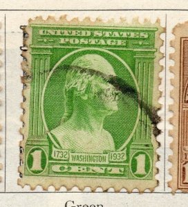 United States 1932 Early Issue Fine Used 1c. 149187