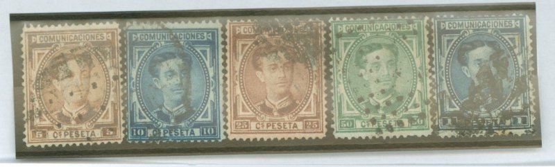 Spain #222/223/225/227/228a Used Single