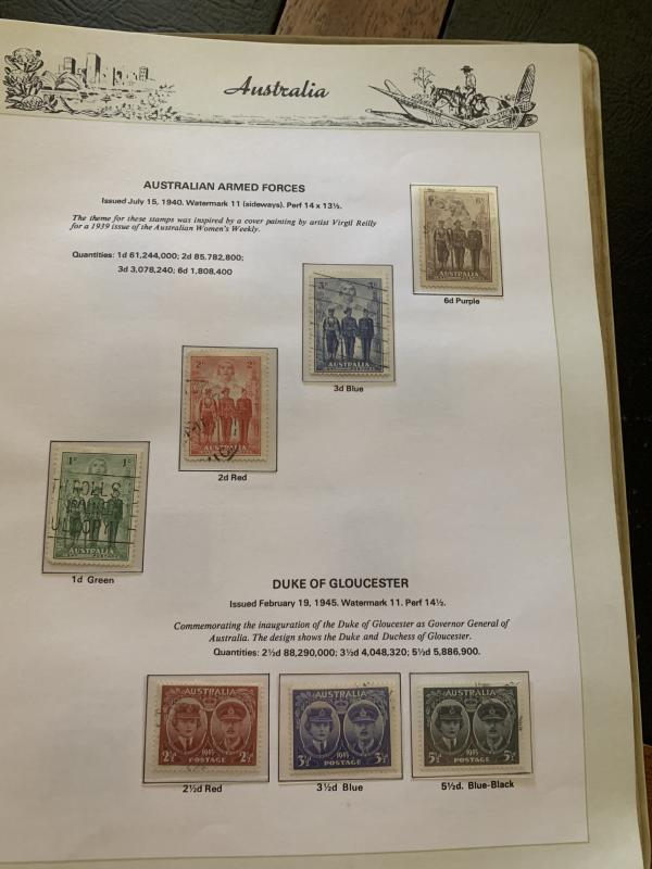 Australia Collection from 1927 to 1978 Used Cat. Value $575