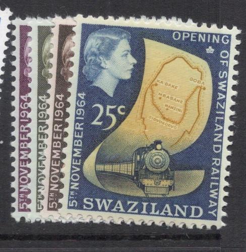 Swaziland Train Railway SG 109-12 MNH (1dfe)