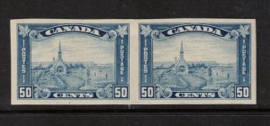 Canada #176a Very Fine Mint Full Original Gum Hinged Imperf Pair