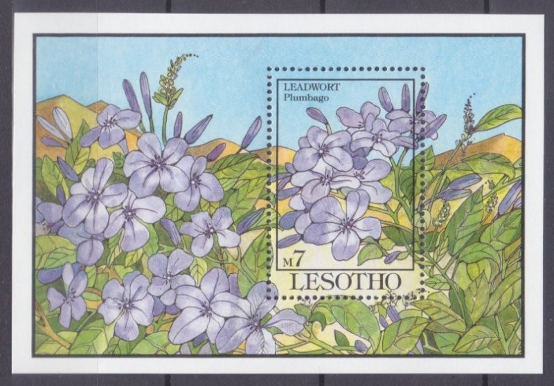 1993 Lesotho 1037/B101 Flowers 7,50 €