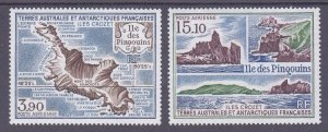 FSAT / TAAF C100-01 MNH 1988 Views of Penguin Island Airmail Set of 2 VF