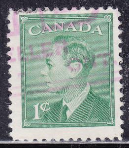 Canada 284 King George VI with Postes-Postage 1949