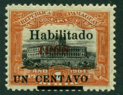 Paraguay 1909 #173 MH SCV (2018) = $5.00