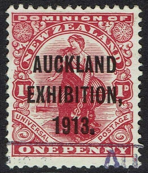 NEW ZEALAND 1913 AUCKLAND EXHIBITION 1D USED 