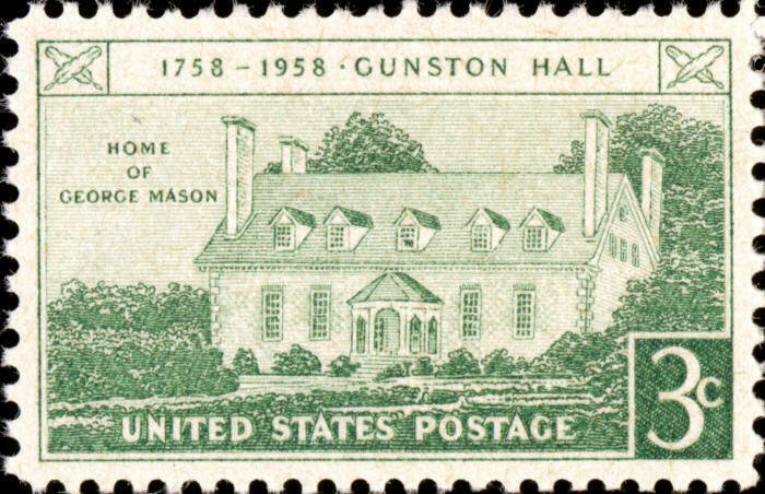 Scott#: 1108 - Gunston Hall Single Stamp MNH OG