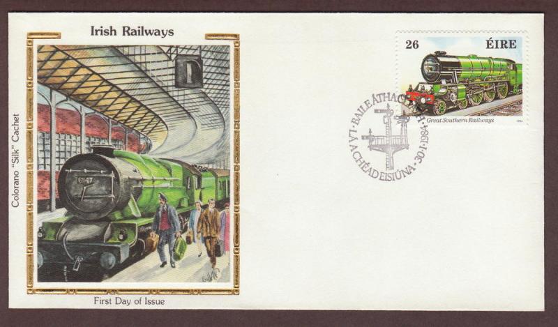 Ireland Train 1984 Colorano U/A FDC BIN 13489