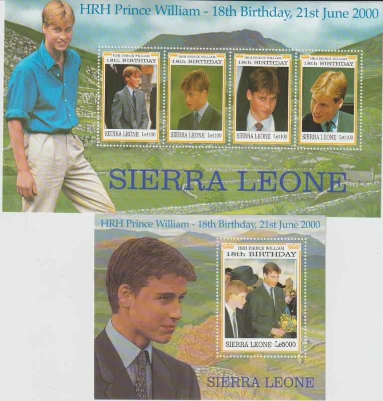 Sierra Leone SC 2283-4  Mint Never Hinged