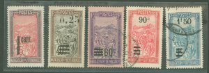 Madagascar (British Consular & Inland Mail) #130/133/138/141/143 Used Single