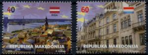 Macedonia 2015 In Europa Union Latvia Luxembourg Bridge Architecture MNH