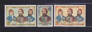 Turkey 1630-1632 Set MNH Famous People (B)