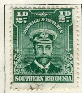 RHODESIA; 1924 early GV issue fine used 1/2d. value