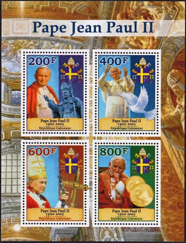 GABON POPE JOHN PAUL II PAPA PAPST PAPE