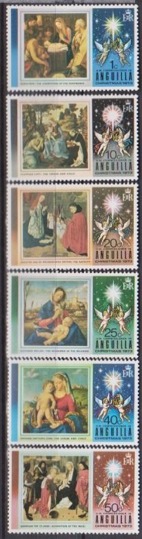 1973 Anguilla Scott 181-186 Christmas MNH