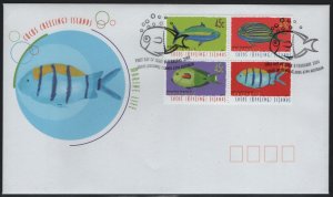 Cocos Islands 2001 FDC Sc 335 45c Fish Block