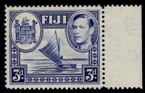 FIJI GVI SG257, 3d blue, NH MINT.