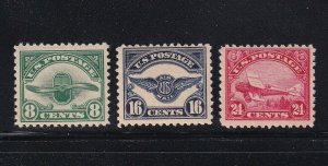 C4 - C6 1923 Set F-VF OG mint never hinged with nice color cv $ 285 ! see pic !