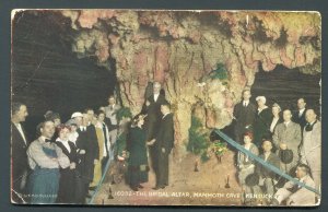 1918 Postcard - The Bridal Altar - Mammoth Cave, Kentucky to Corydon, Indiana