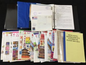 Hong Kong Philatelic Society Magazines(15+)Foldersx3 Exhibition Envelopes UK1132