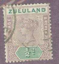 1894 Zululand Scott 15 Queen Victoria used British Stamp overprinted