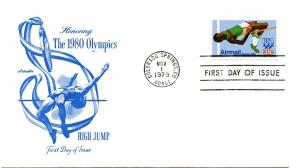 C97 31c High Jumper, Olympics 1980, Artmaster, FDC