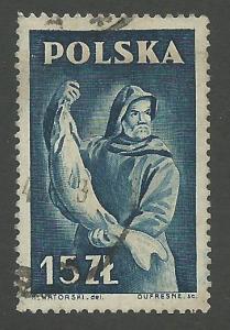 1947 Poland Scott Catalog Number 415 Used