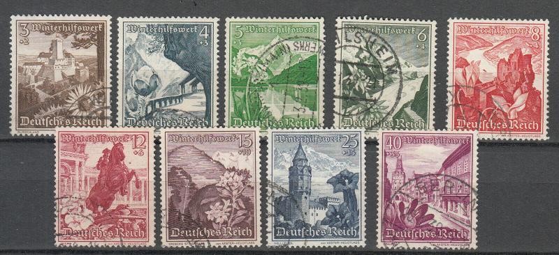 Germany - 1938 Flowers Sc# B123/B131  (7505)