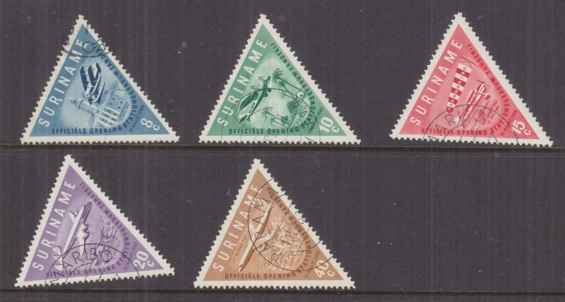 SURINAME, 1960 Airport Opening set of 5, used.