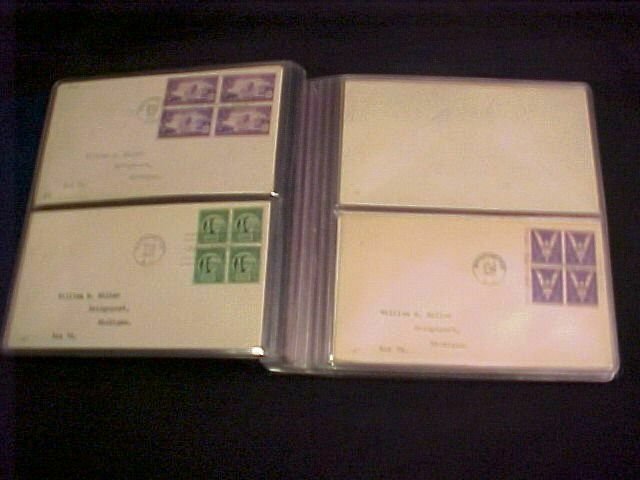 60 FDC Collection Blks/4 1940 – 1949 era Scott # 879 // 1949