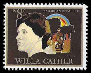 PCBstamps   US #1487 8c Arts - Willa Cather, MNH, (17)