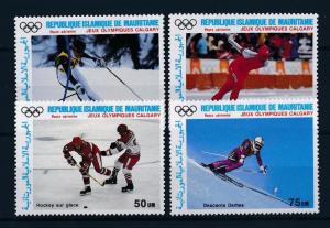 [55334] Mauritania 1987 Olympic games Calgary Icehockey Skating Skiing MNH