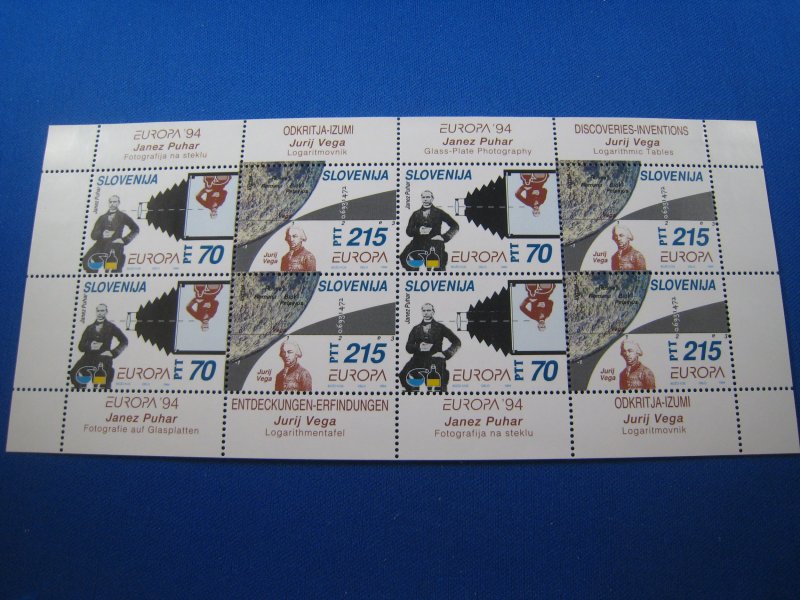 SLOVENIA 1994 - SCOTT # 194-195  Mini Sheet  MNH