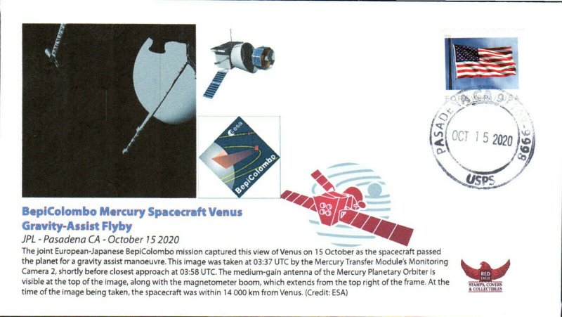 2020 ESA BepiColombo Mercury Spacecraft Venus Flyby JPL Pasadena 15 October