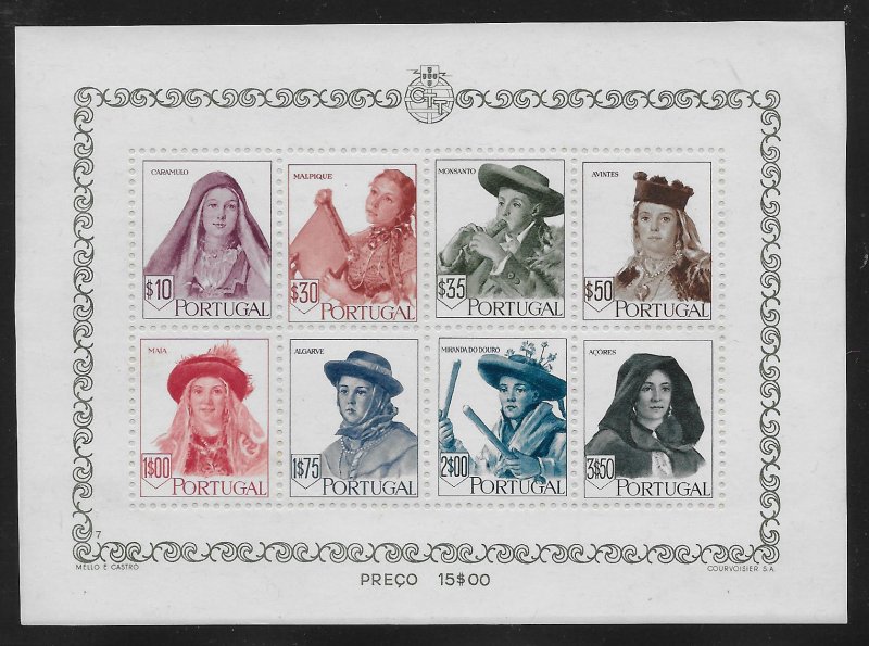 PORTUGAL SC# 675-82  FVF/MNG (PROTECTIVE PAPER ADHERED TO GUM) 1947