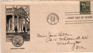 #828 Benjamin Harrison – Unknown  Cachet