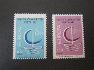 Turkey 1966 Sc 1718-19 set MNH