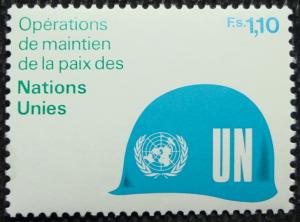 UN Geneva #92 MNH, Single, Peace-Keeping, SCV $.85 L10