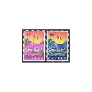 Guinea 188-189,lightly hinged.Michel 24-25. Flag raising,1959.Labe.