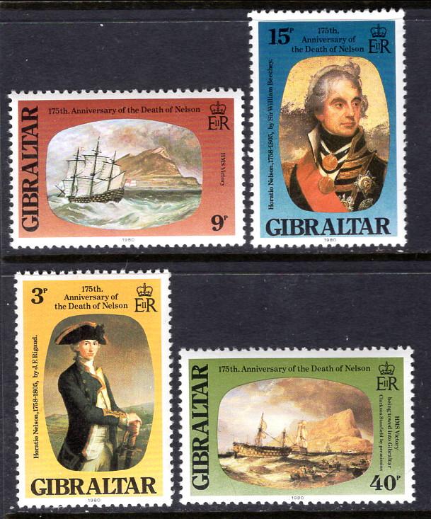 Gibraltar 394-397 Nelson MNH VF