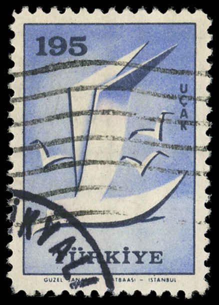 TURKEY Sc C37 VF/USED -1959 195k -  Gulls, Birds