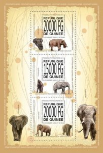 Guinea 2013 MNH - ELEPHANTS. Y&T Code: 6947-6949  |  Michel Code: 10097-10099