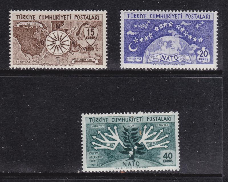 Turkey the 1954 NATO set MNH