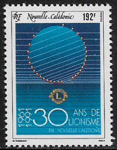 New Caledonia #656 MNH Stamp - Lions Club