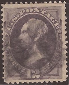 US Stamp - 1870 12c Clay Bank Note No Grill - #151